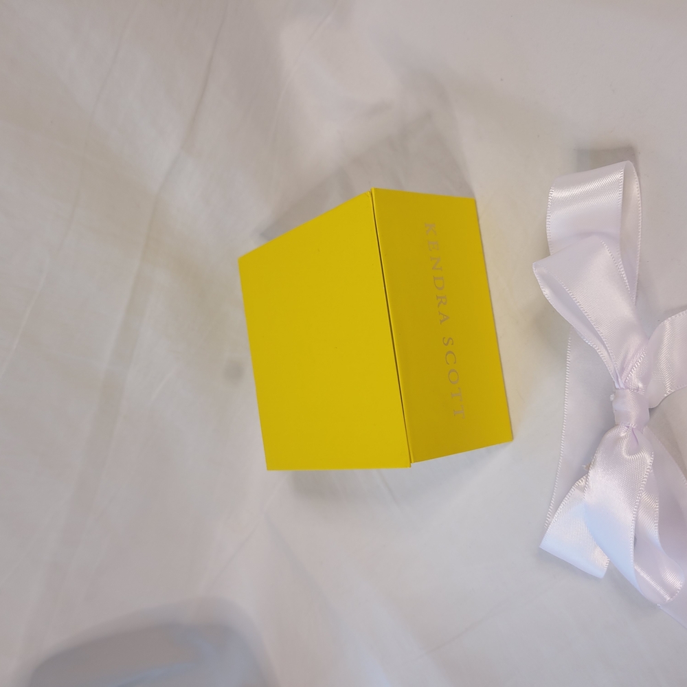 Kendra Scott Yellow Gift Box with White Ribbon - Picture 5 of 6